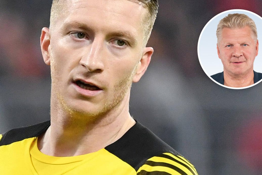 Marco Reus (l.) hat mit dem BVB zweimal den DFB-Pokal gewonnen, noch größere Titel fehlen ihm allerdings. Stefan Effenberg (Kreis) kann sich vorstellen, dass sich das bald ändert.