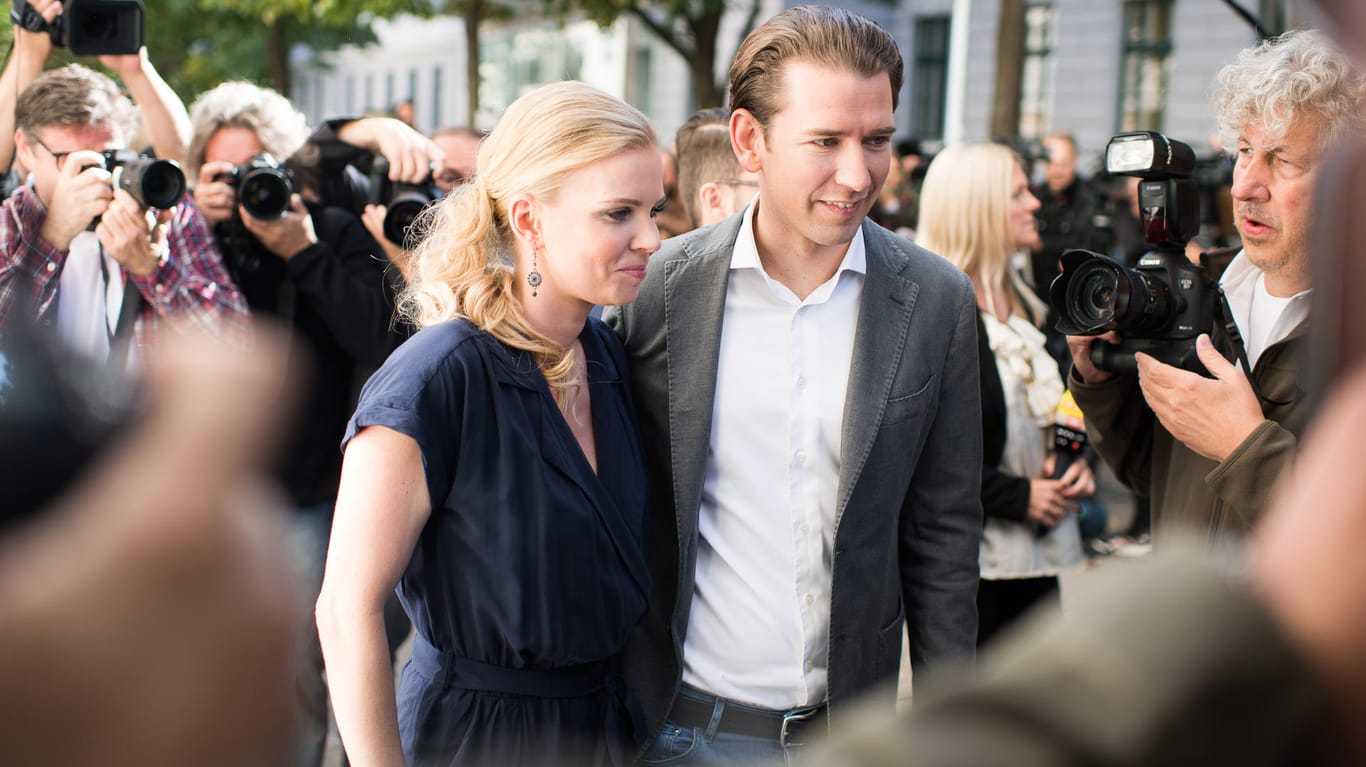 Sebastian Kurz und seine Freundin Susanne Thier: Ihr Sohn Konstantin wurde vor wenigen Tagen geboren.
