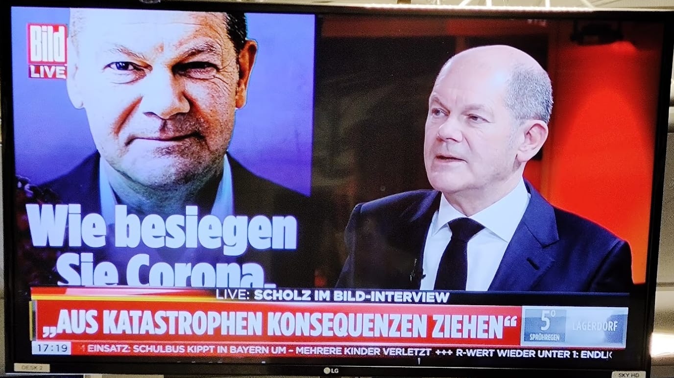 Nach dem Treffen der Ministerpräsidenten gab Olaf Scholz am 1. Dezember bei BILD TV ein Interview.