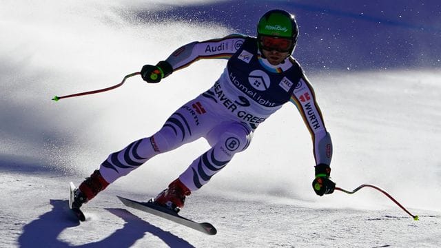 Andreas Sander beim Super G in Beaver Creek in Aktion.