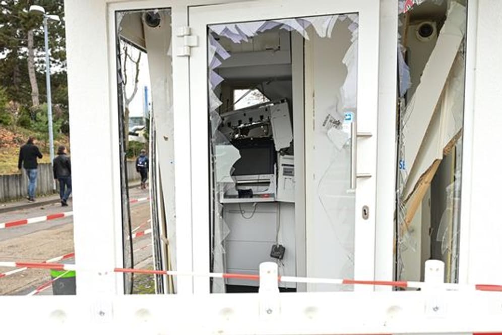 Geldautomat in Mainz gesprengt