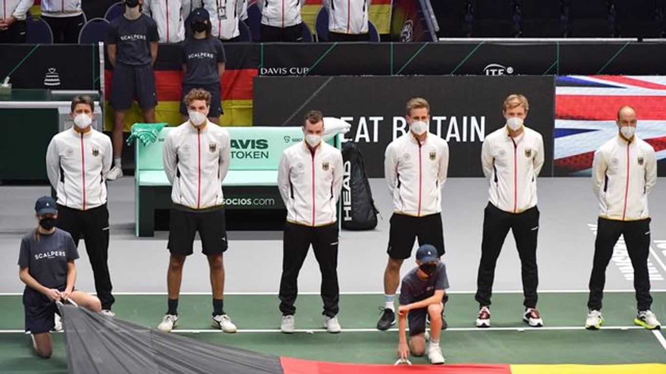 Die deutschen Tennis-Herren wollen den Davis Cup gewinnen.