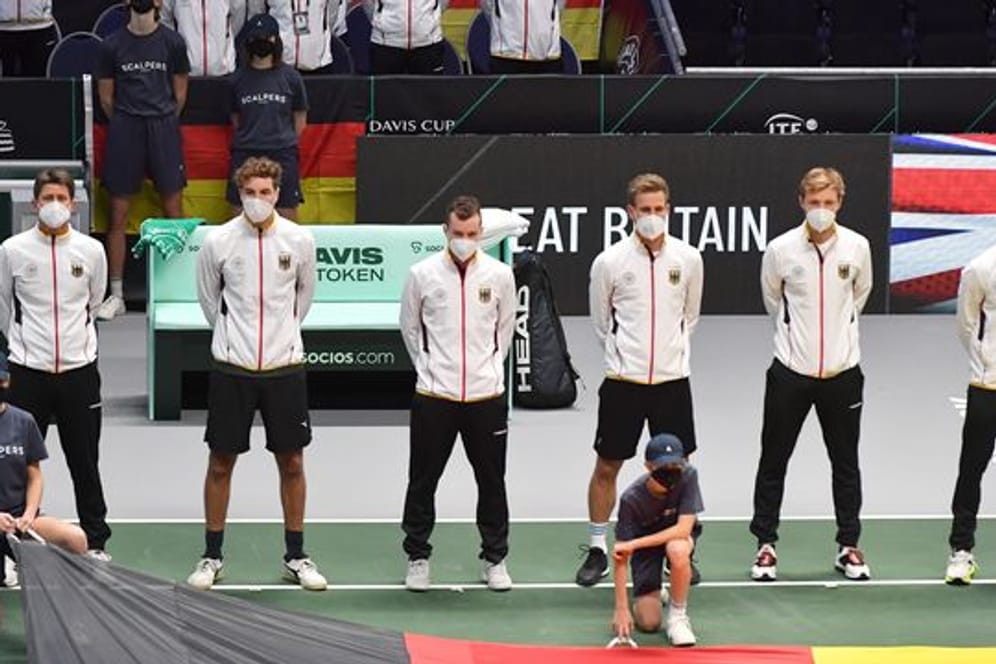Die deutschen Tennis-Herren wollen den Davis Cup gewinnen.