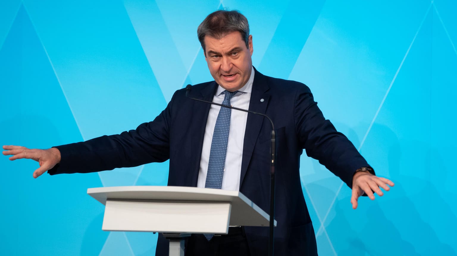 Markus Söder (CSU): Er kündigte schärfere Corona-Regeln an.