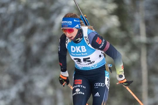 Deutsche Podiumshoffnung in Östersund: Franziska Preuß.