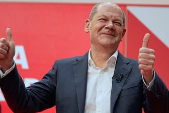 Olaf Scholz, designierter SPD Kanzler: Die Genossen stehen hinter ihm.