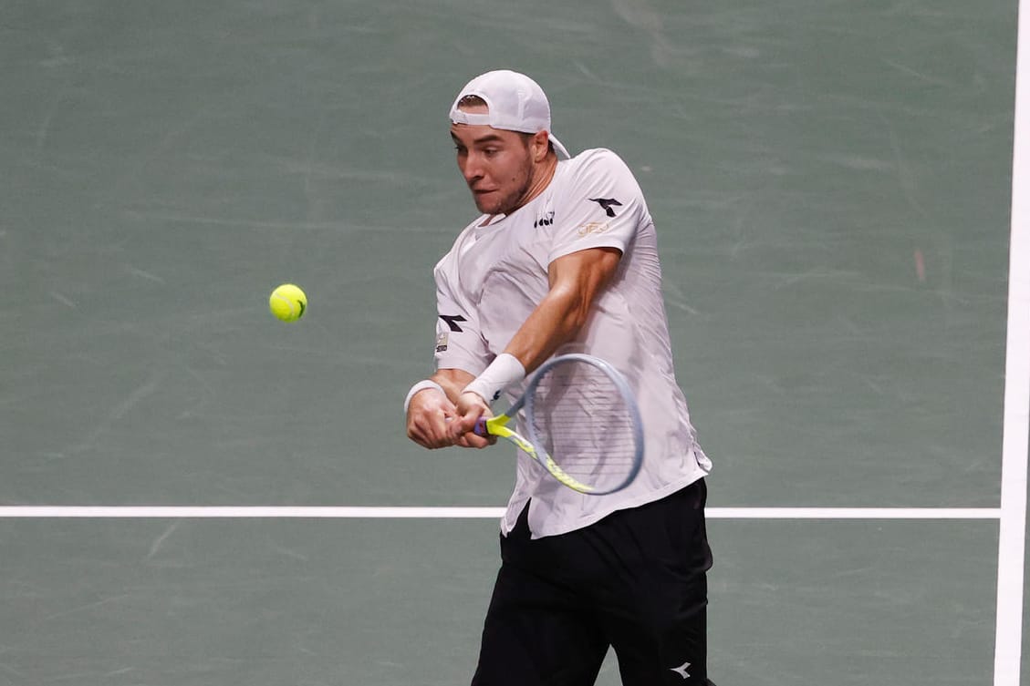 Jan-Lennard Struff: Der Deutsche verlor gegen den Russen Daniil Medwedew in zwei Sätzen.