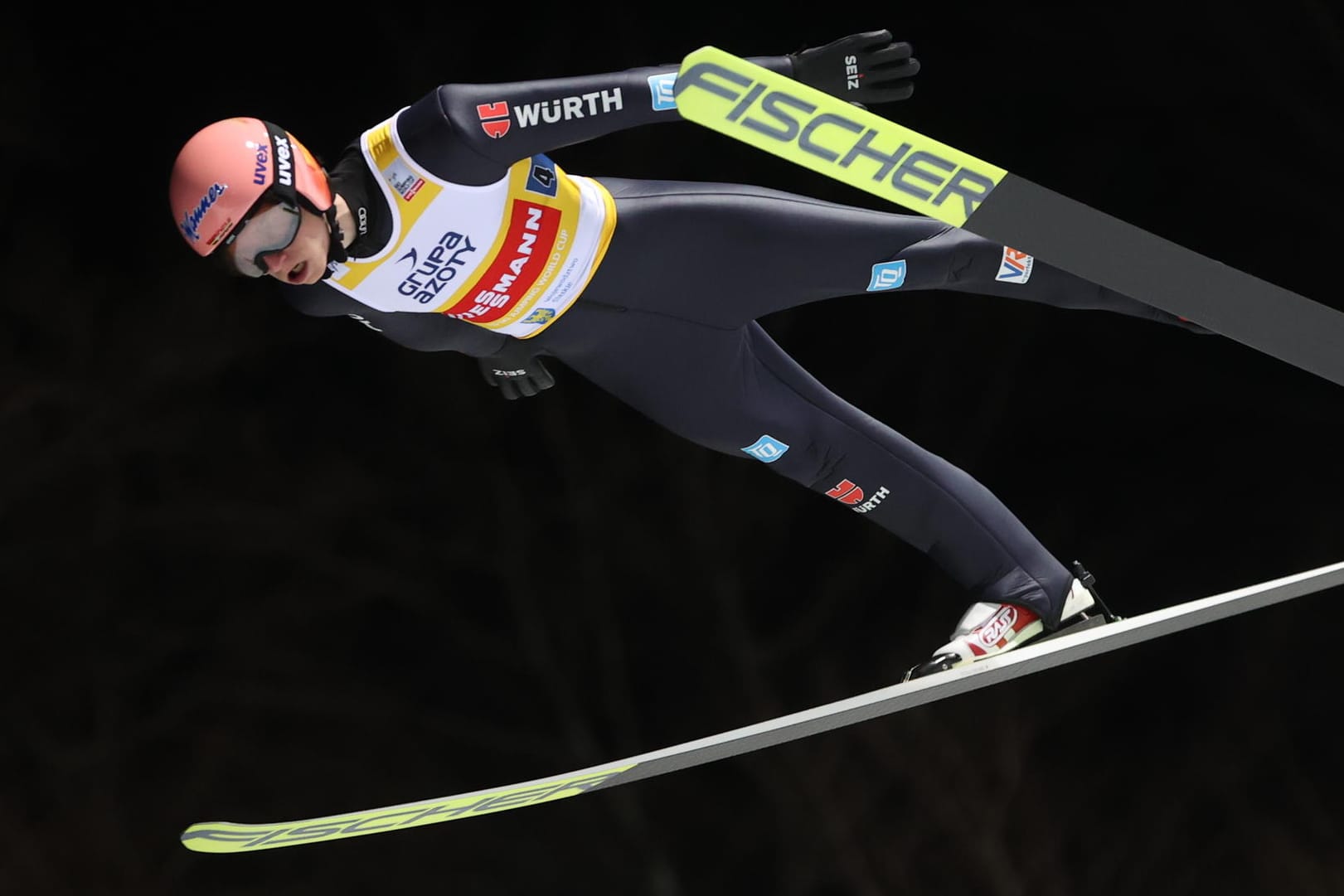 Karl Geiger: Der Deutsche wurde mit dem Team Zweiter in Wisla.