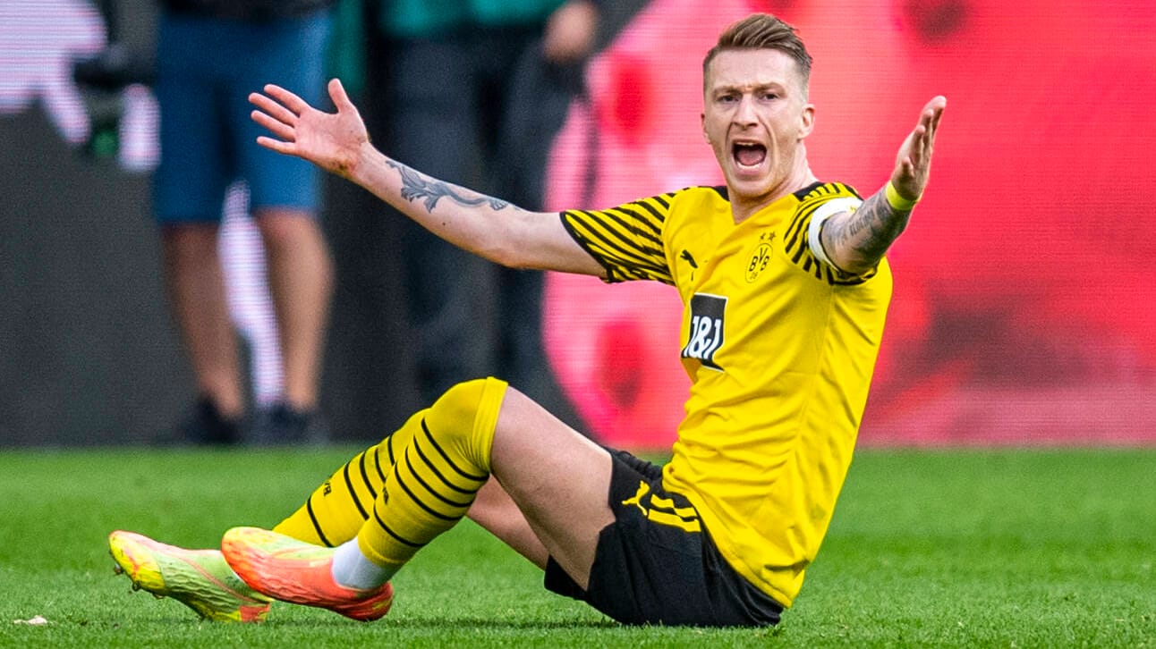 Marco Reus: Der Dortmunder Kapitän war mit den Schiedsrichterentscheidungen im Spiel gegen Bayern nicht immer einverstanden. (Archivbild)