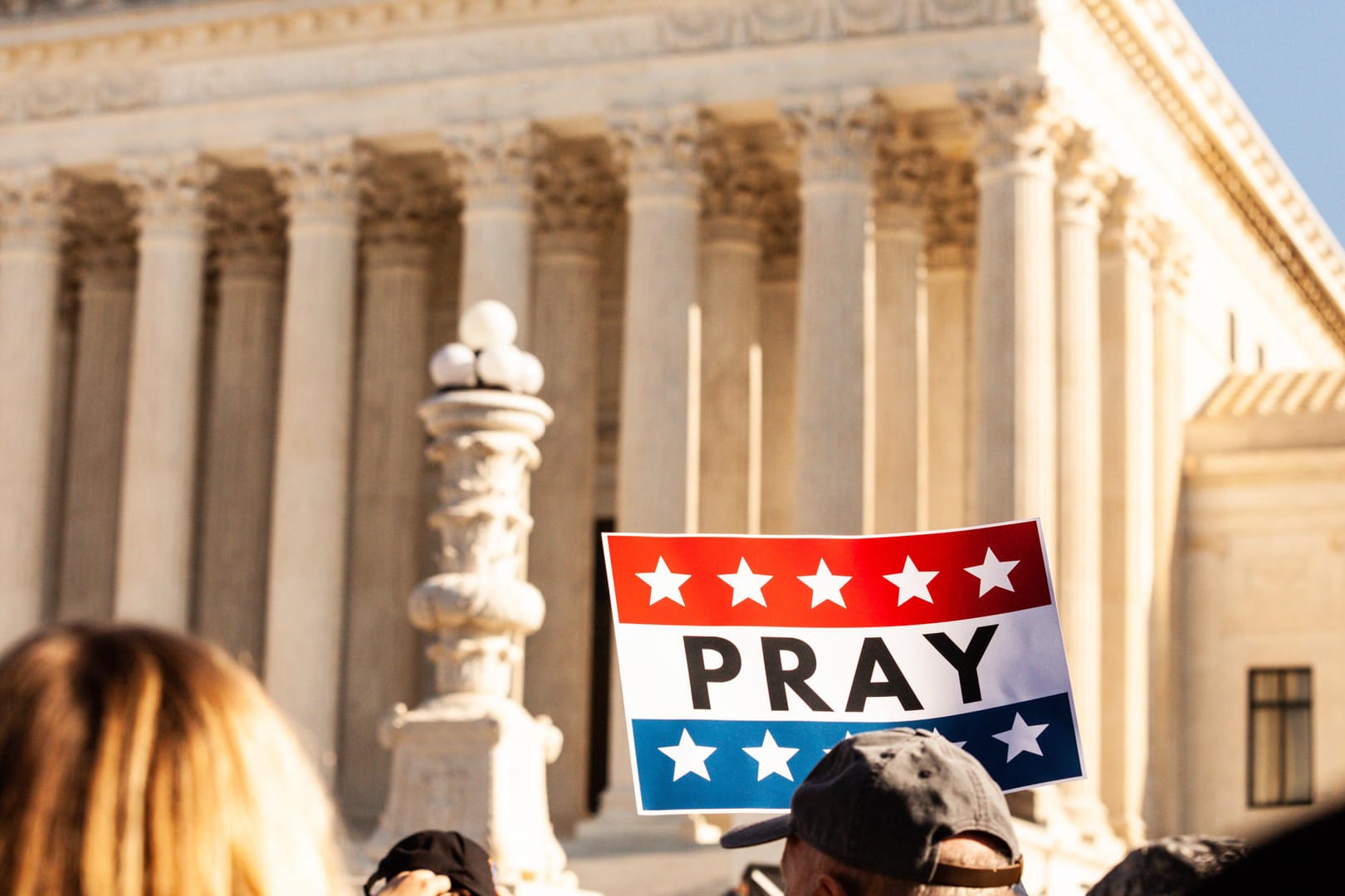 Oberster Gerichtshof in Washington: Die Proteste hören nicht auf.