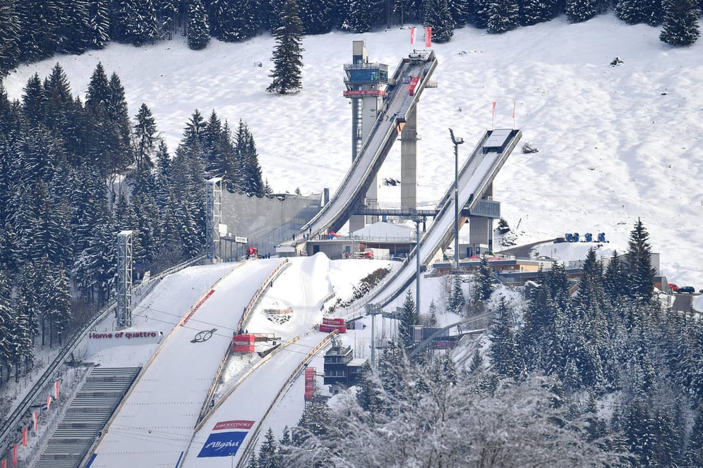 Skisprung-Schanze in Oberstdorf: Auch in diesem Jahr werden keine Zuschauer bei der Vierschanzentournee in Deutschland dabei sein.