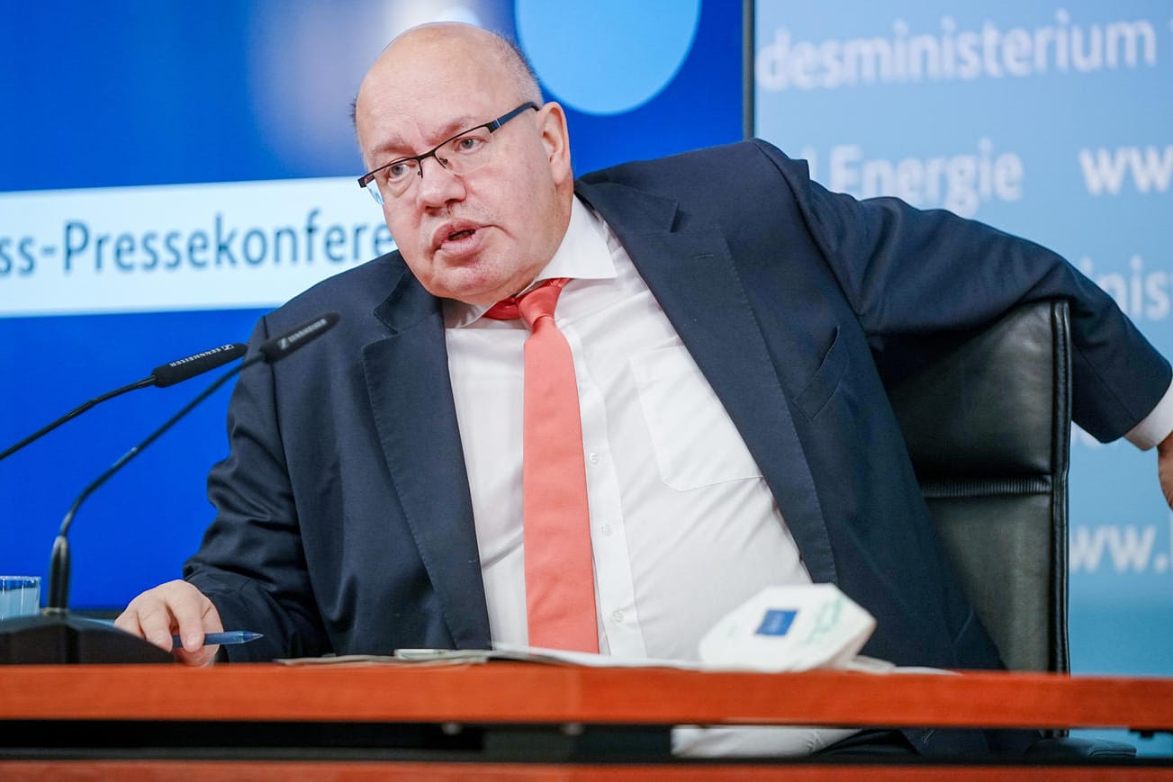 Peter Altmaier bei seiner Abschluss-Pressekonferenz: Seine Amtszeit als Wirtschaftsminister geht zu Ende.