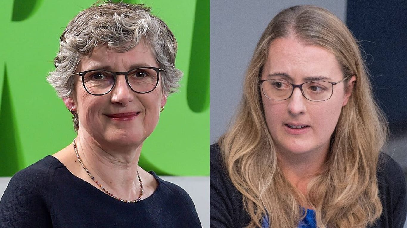 Britta Haßelmann und Katharina Dröge sollen die Grünen-Fraktion im Bundestag anführen.