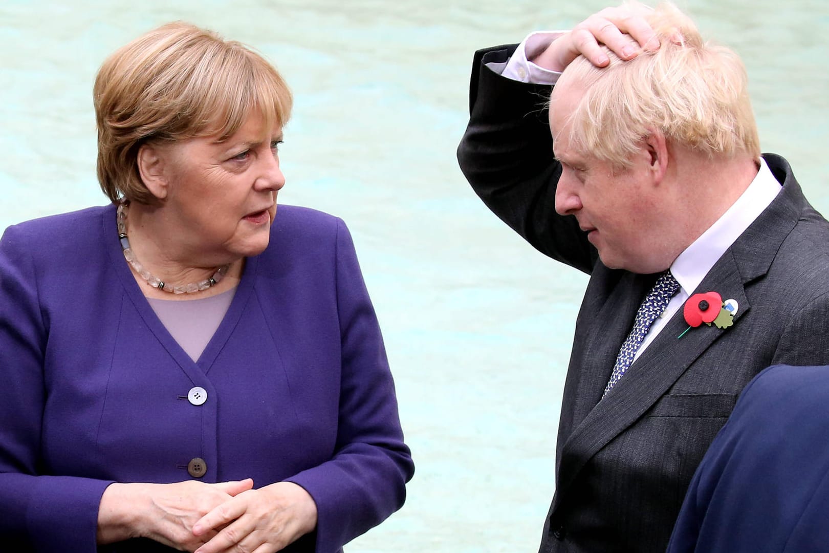 Angela Merkel und Boris Johnson: Der britische Premierminister würdigte die Kanzlerin mit lobenden Worten.