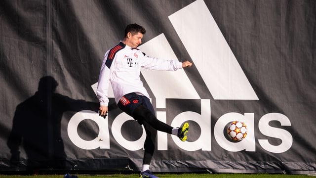Steht mit Bayern München beim Spiel gegen den FC Barcelona vor weiteren Bestmarken: Robert Lewandowski beim Abschlusstraining. Steht mit Bayern München beim Spiel gegen den FC Barcelona vor weiteren Bestmarken: Robert Lewandowski beim Abschlusstraining.