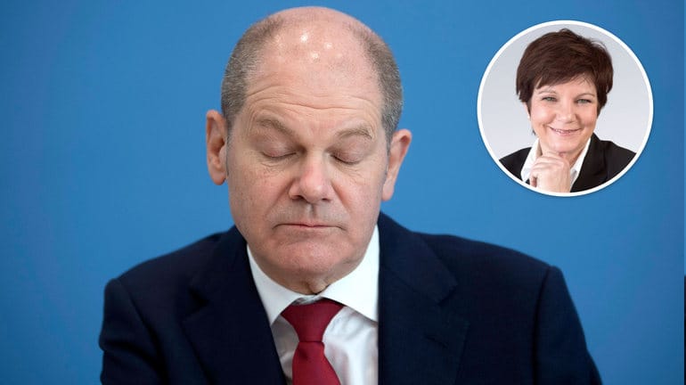 Olaf Scholz mit geschlossenen Augen: "Eigentlich schlafe ich gerne aus", berichtete der künftige Kanzler.