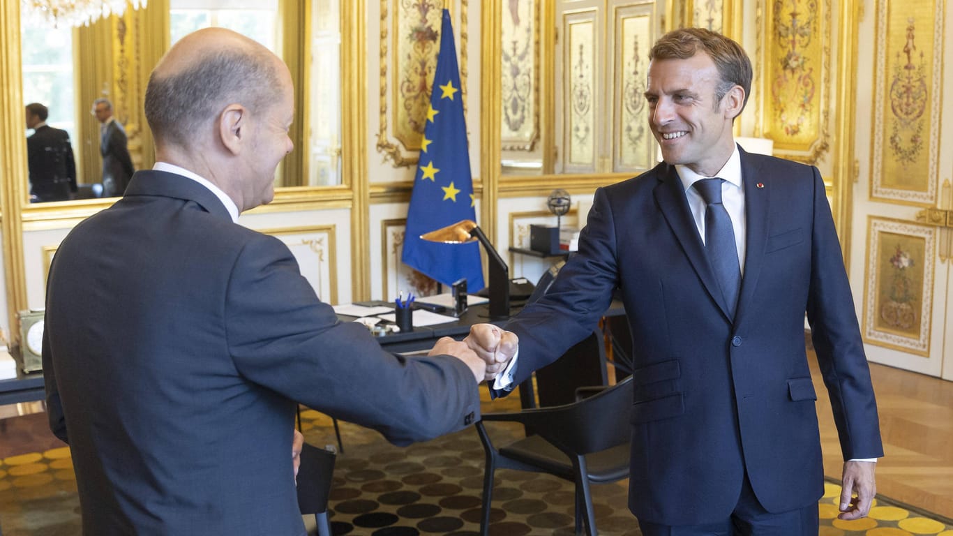 Olaf Scholz und Emmanuel Marcon: Frankreichs Präsident gratulierte bereits dem neuen Bundeskanzler zur Amtsübernahme. (Archivfoto)