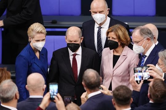 Bundestag - Kanzlerwahl Scholz