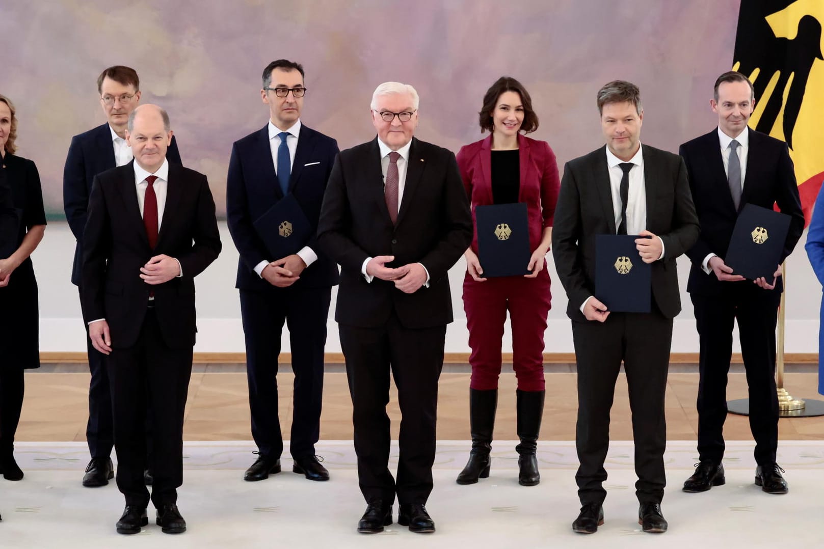 German Chancellor Scholz and his cabinet receive certificate of appointment in Berlin