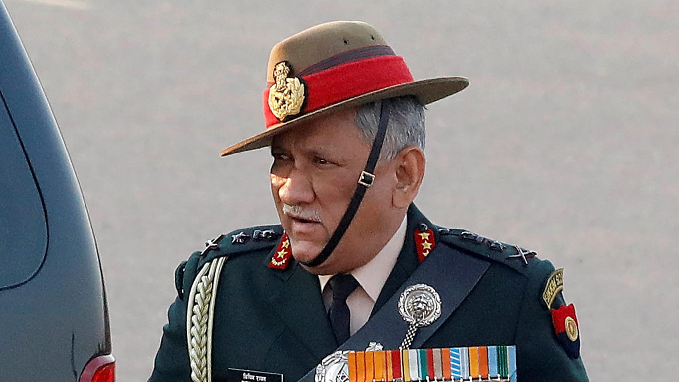 Bipin Rawat: Der indische Armeechef kam bei einem Hubschrauberabsturz ums Leben. (Archivfoto)