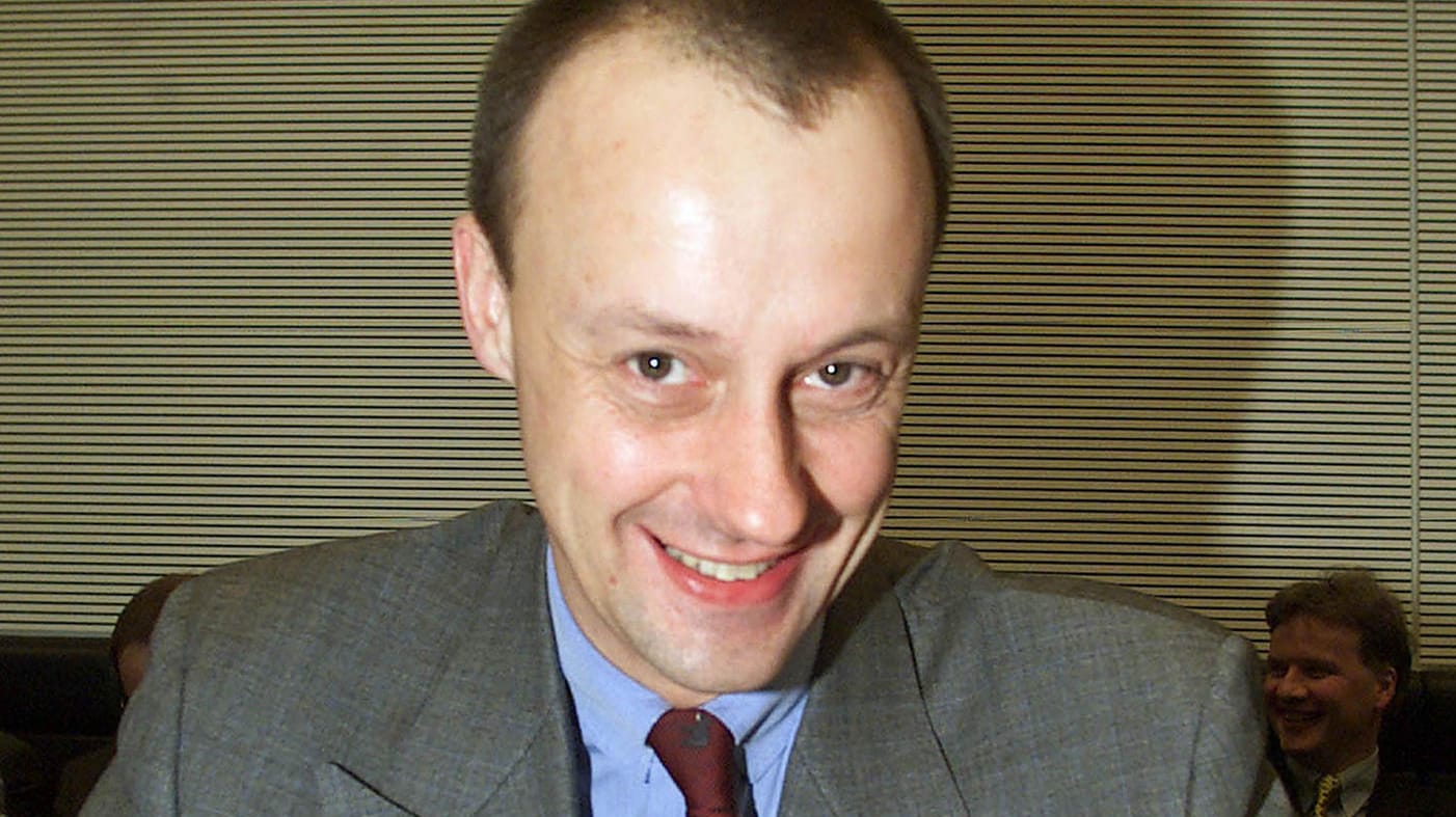 Junger Merz: Von 2000 bis 2002 war der Sauerländer Vorsitzender der CDU/CSU-Bundestagsfraktion und somit Oppositionsführer.