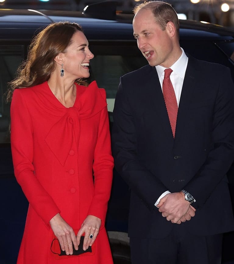 Herzogin Kate und Prinz William waren farblich aufeinander abgestimmt.