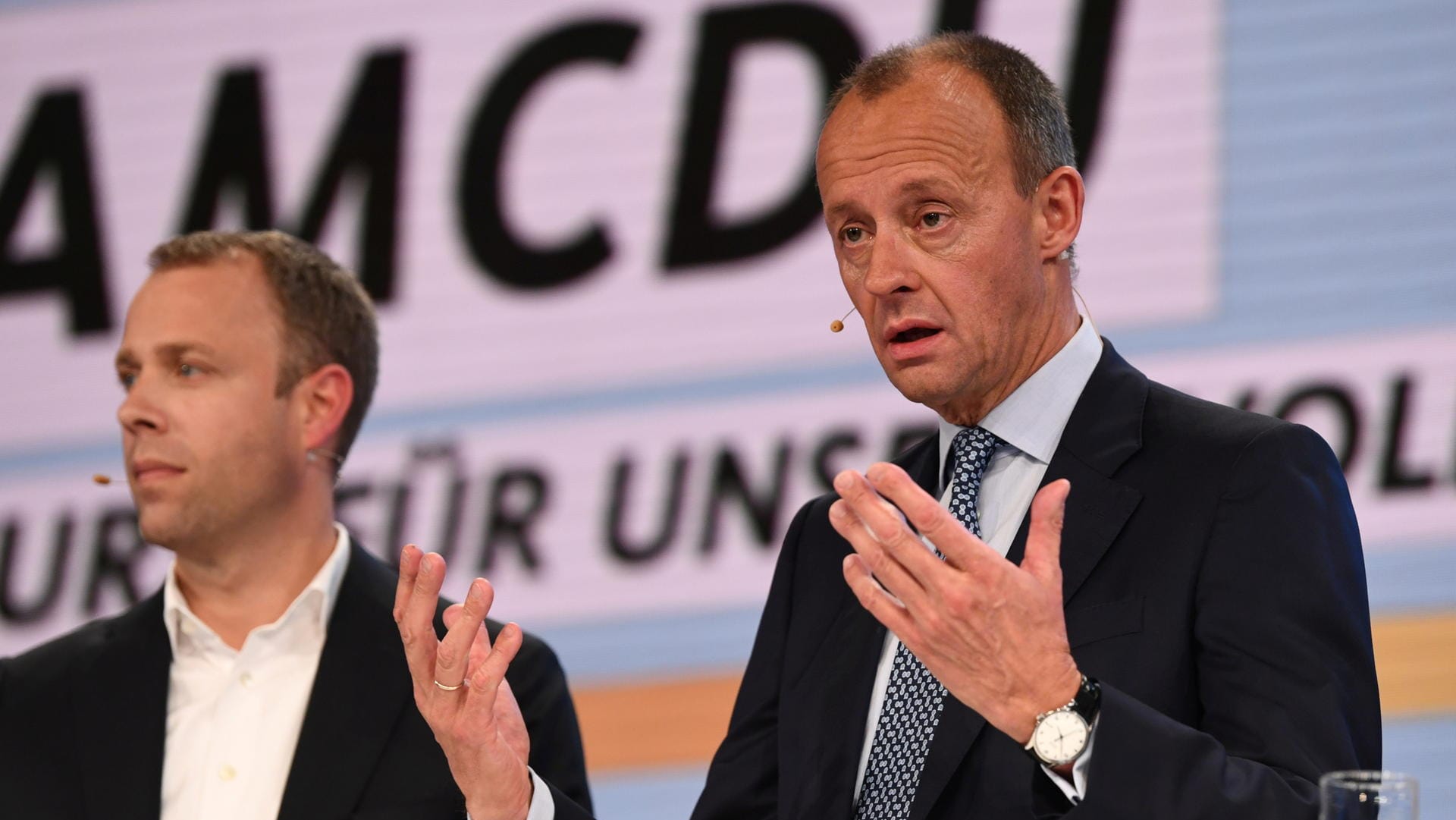 Friedrich Merz (r.) und Unterstützer Mario Czaja (l.): Am 16.November erklärten die beiden CDU-Politiker ihre gemeinsame Bewerbung für die Parteiführung.