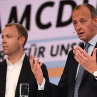 Friedrich Merz (r.) und Unterstützer Mario Czaja (l.): Am 16.November erklärten die beiden CDU-Politiker ihre gemeinsame Bewerbung für die Parteiführung.