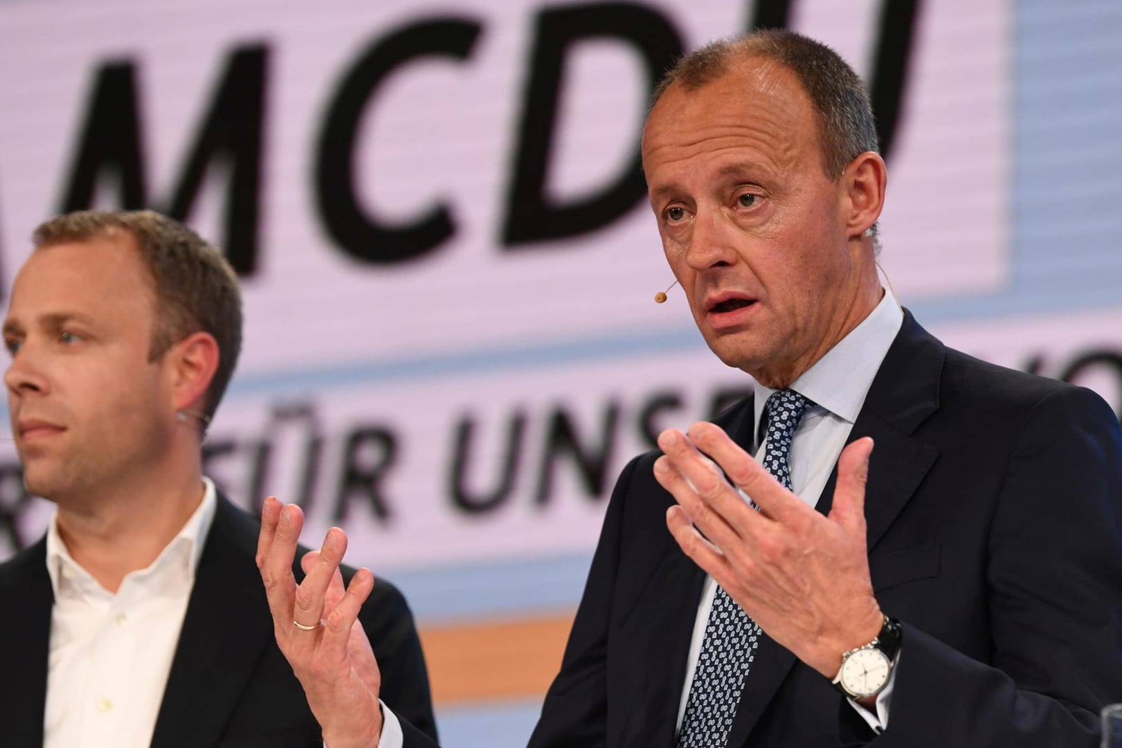 Friedrich Merz (r.) und Unterstützer Mario Czaja (l.): Am 16.November erklärten die beiden CDU-Politiker ihre gemeinsame Bewerbung für die Parteiführung.