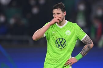 Wolfsburgs Wout Weghorst ist enttäuscht.
