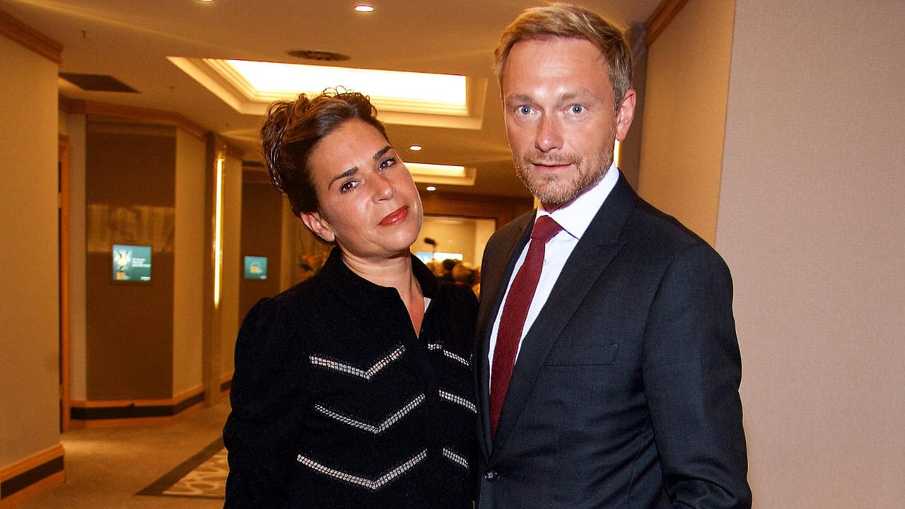 2017: Christian Lindner mit seiner damaligen Ehefrau Dagmar Rosenfeld-Lindner.