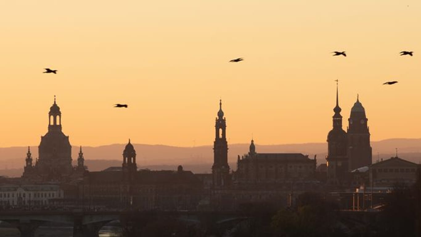 Sonnenaufgang in Dresden