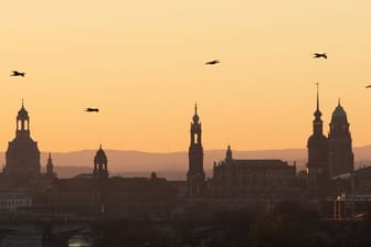 Sonnenaufgang in Dresden