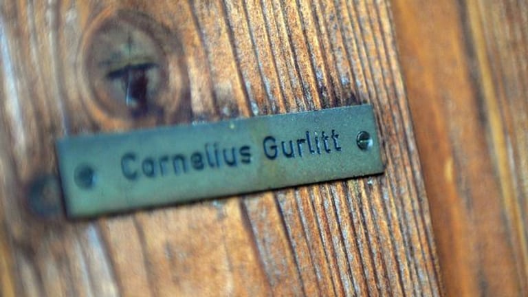 Das Namensschild von Cornelius Gurlitt an der Haustür in Salzburg.