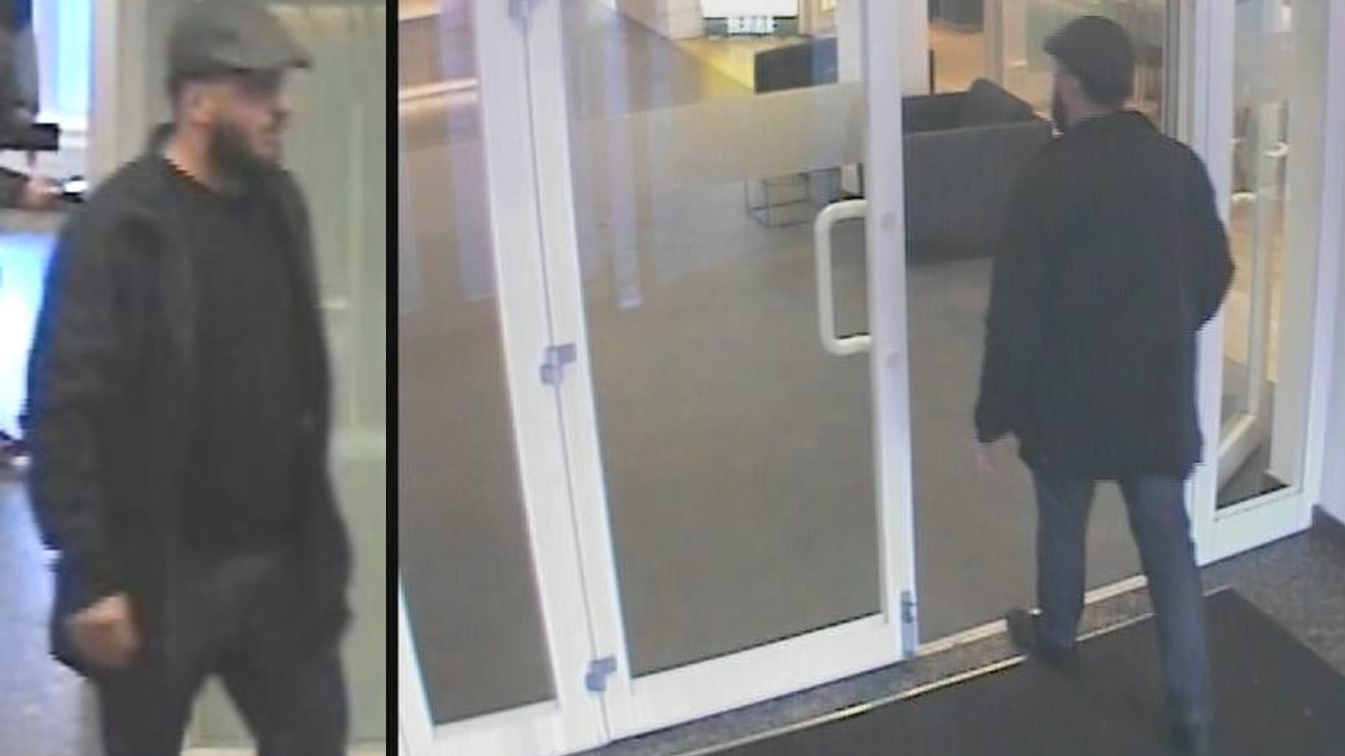 Von der Polizei veröffentlichte Fotos: Sie zeigen einen Verdächtigen, der die Haspa-Filiale in Norderstedt bereits im Frühjahr 2020 ausgespäht haben soll.