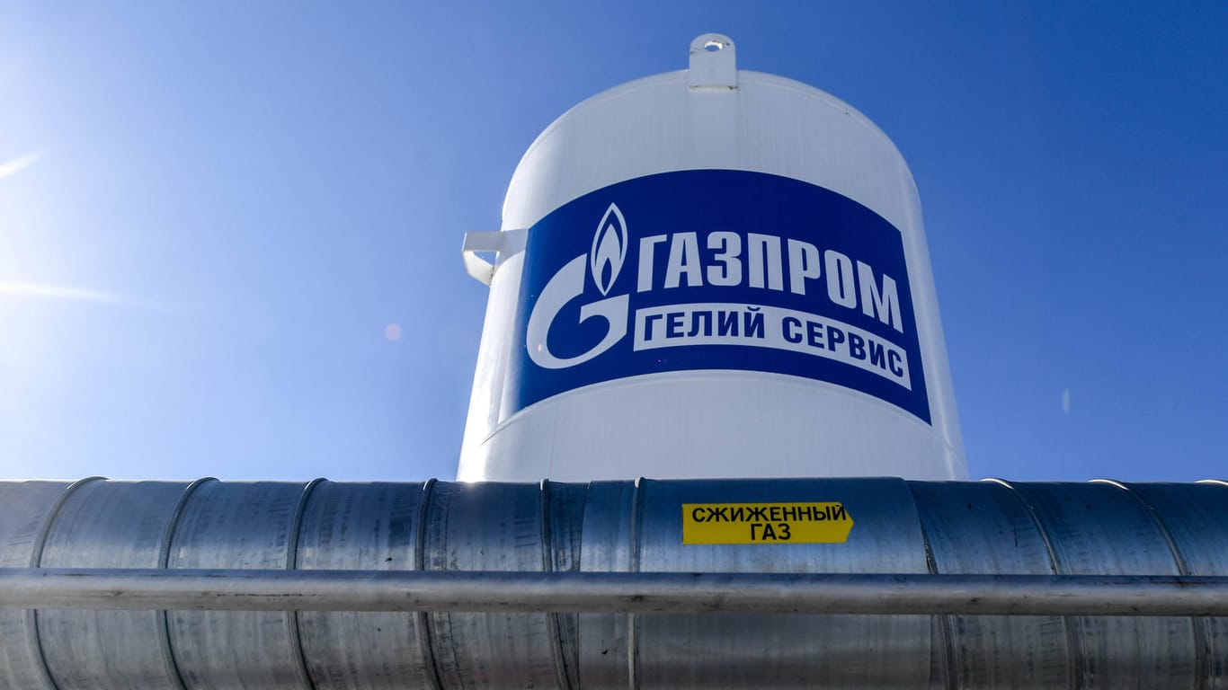 Gastank von Gazprom: Die Speicherstände sind für Europa eher schwach gefüllt.(Archivfoto)