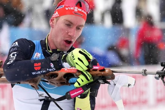 Biathlet Johannes Kühn zeigte Nerven in der Verfolgung.