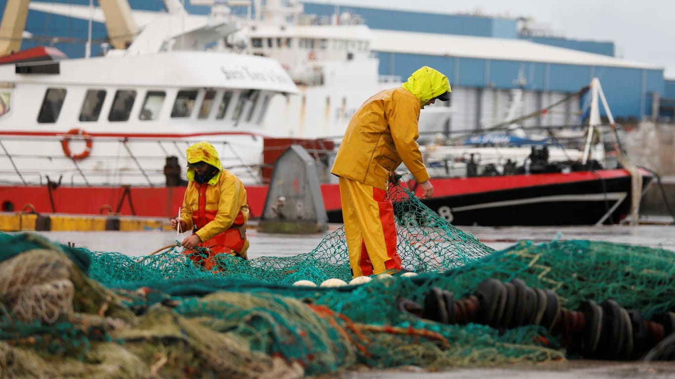 Fischer in Frankreich: Seit Monaten belastet der Fischereistreit die französisch-britischen Beziehungen.