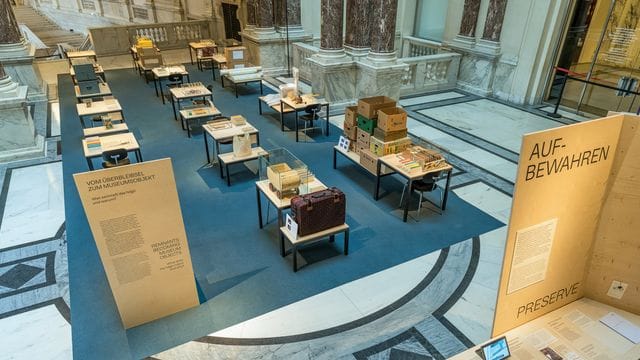Das Haus der Geschichte Österreich (HdGÖ) stellt Objekte aus der Nazi-Zeit aus. Das Haus der Geschichte Österreich (HdGÖ) stellt Objekte aus der Nazi-Zeit aus.