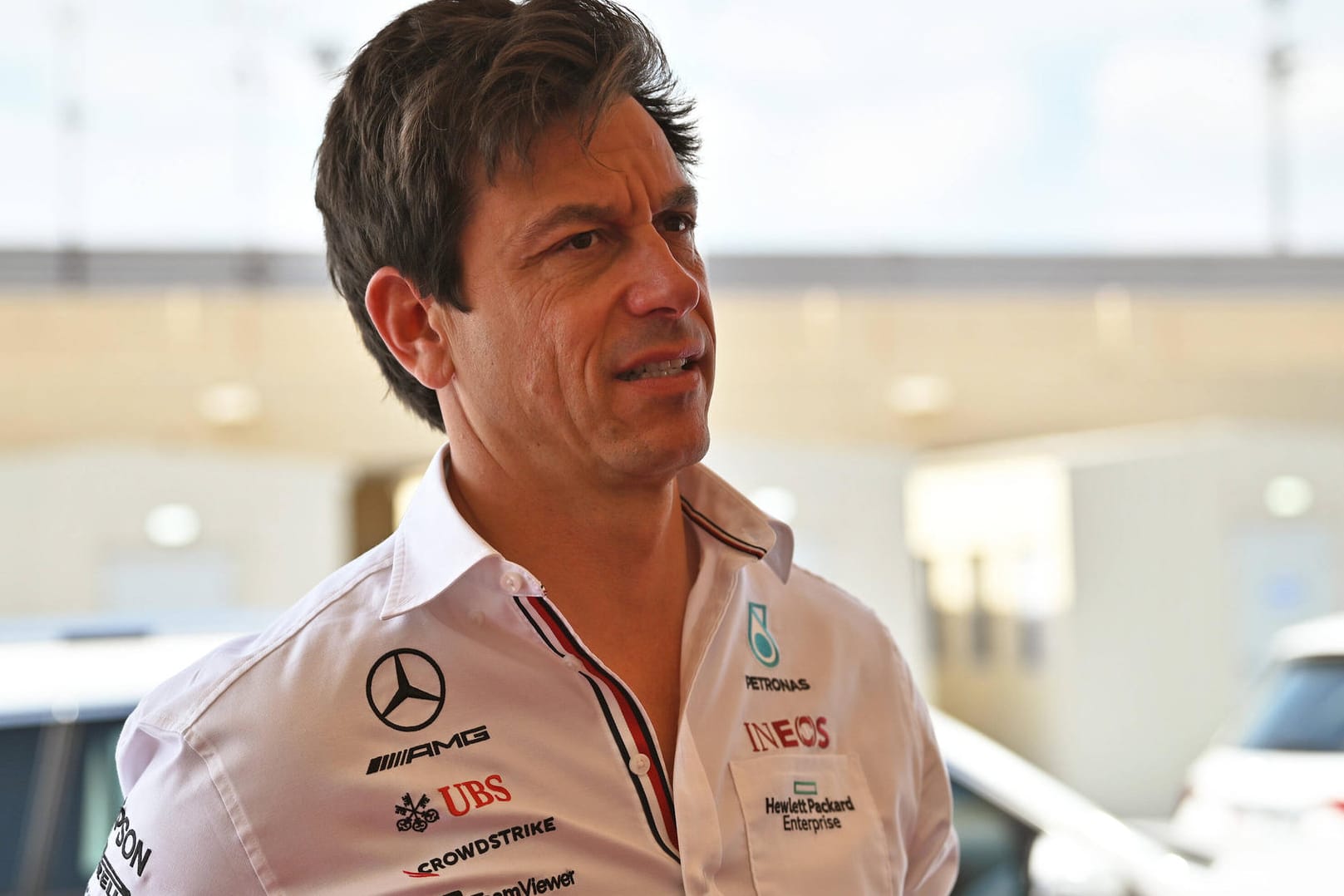 Verzweifelte im Saisonfinale: Mercedes-Teamchef Toto Wolff.