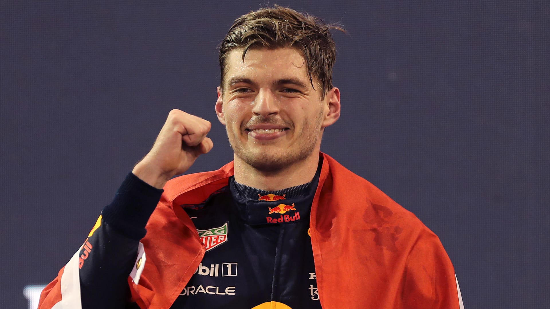 Strahlendes Siegerlächeln: Max Verstappen.