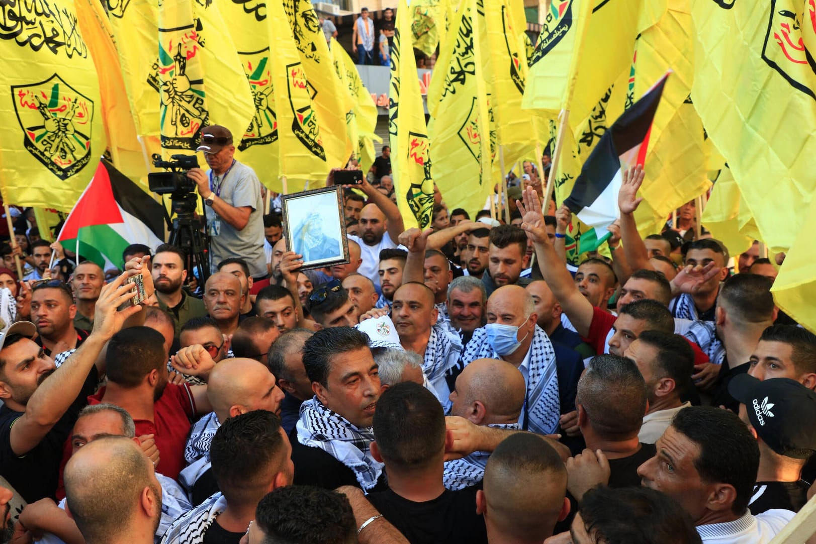 Fatah-Unterstützer im Westjordanland: Die Bewegung musste bei einer Kommunalwahl eine klare Niederlage einstecken. (Archivfoto)