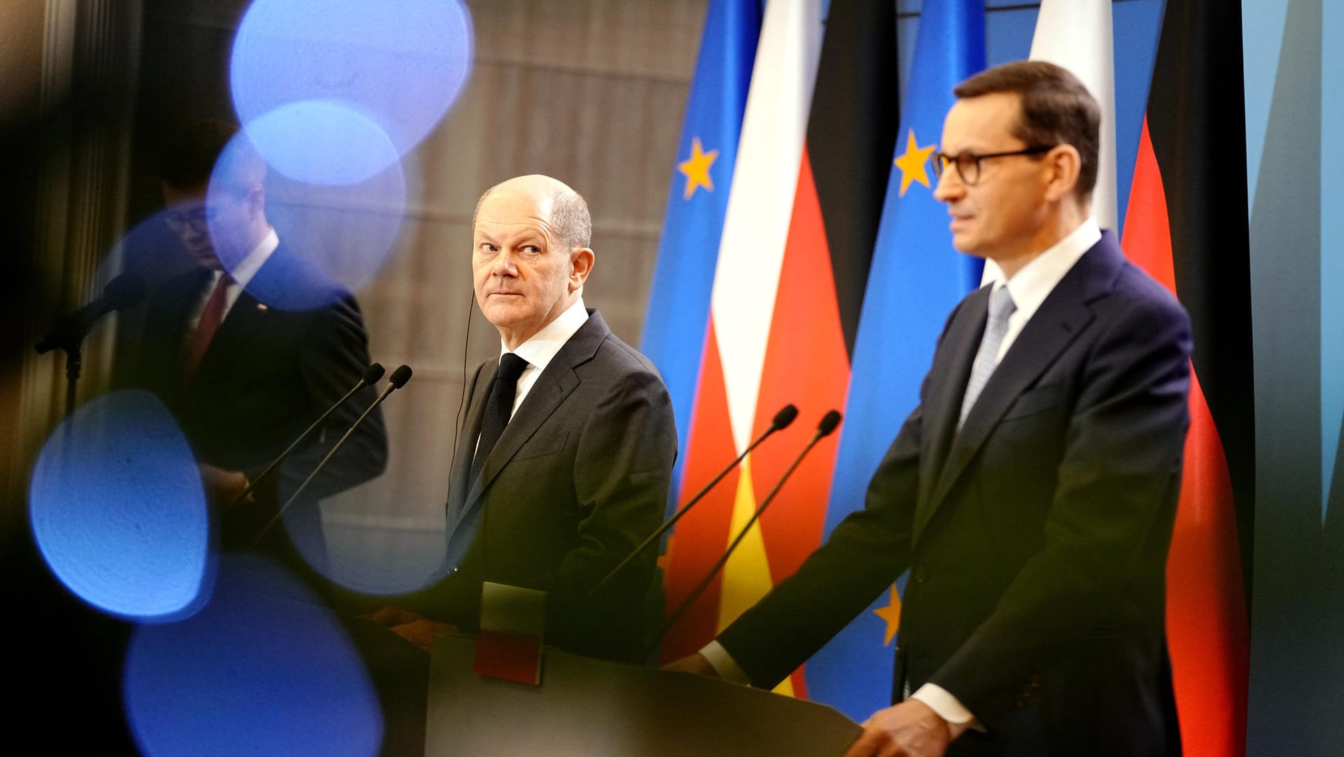 Antrittsbesuch von Bundeskanzler Scholz in Polen.