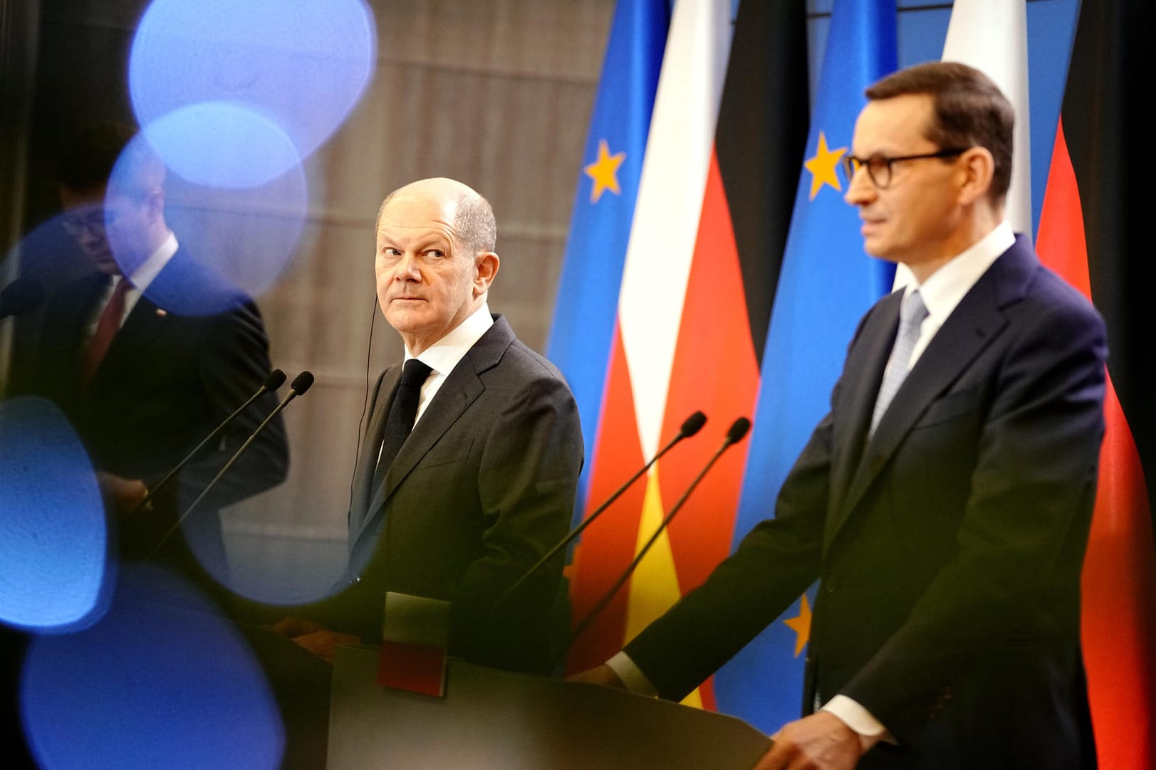 Antrittsbesuch von Bundeskanzler Scholz in Polen.