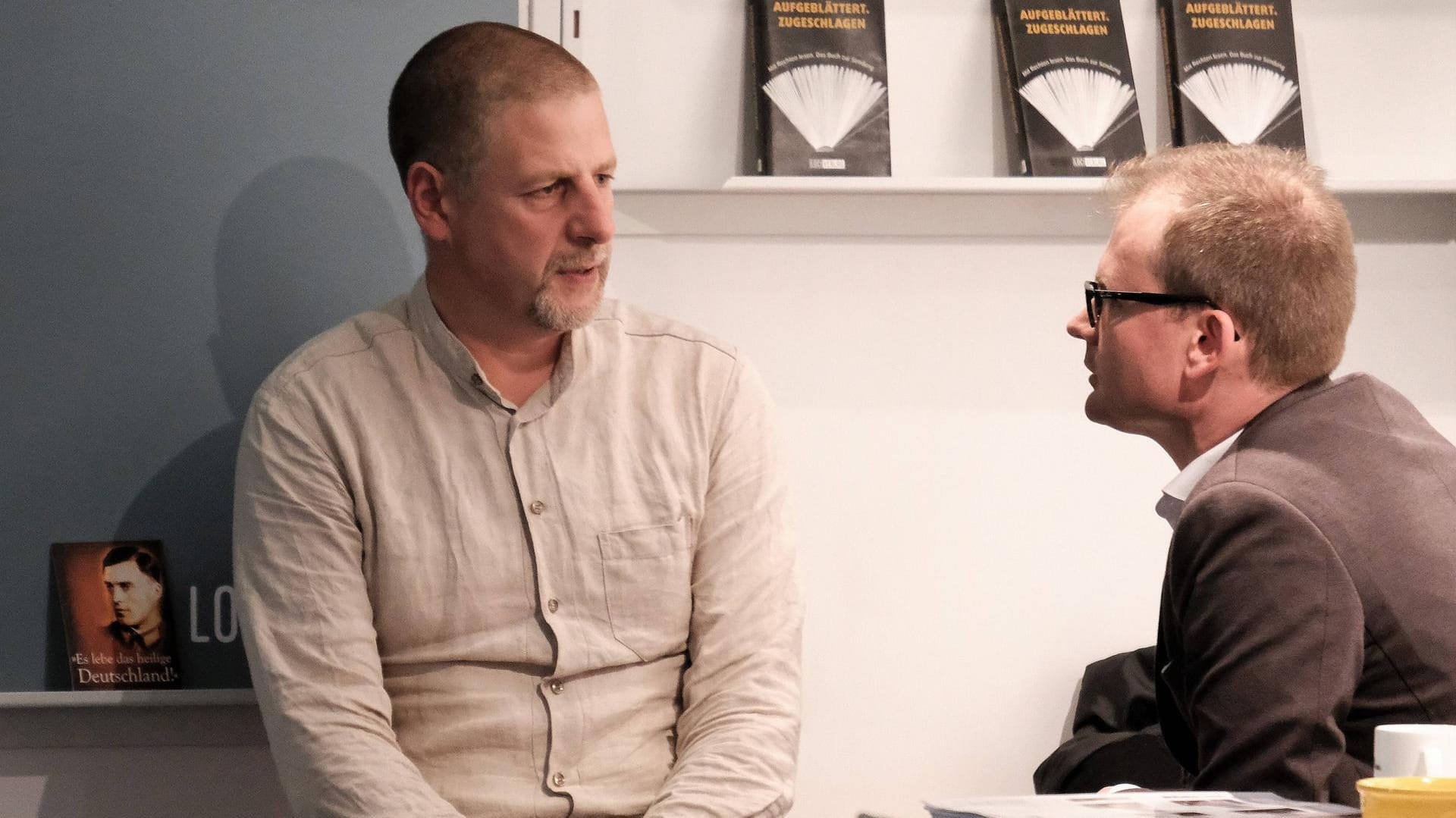 Irgendjemand möchte ihn immer sprechen: Götz Kubitschek, hier auf der Frankfurter Buchmesse.