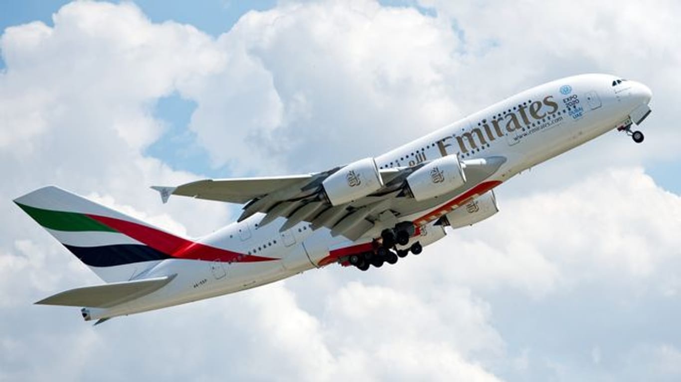 A380 der Airline Emirates