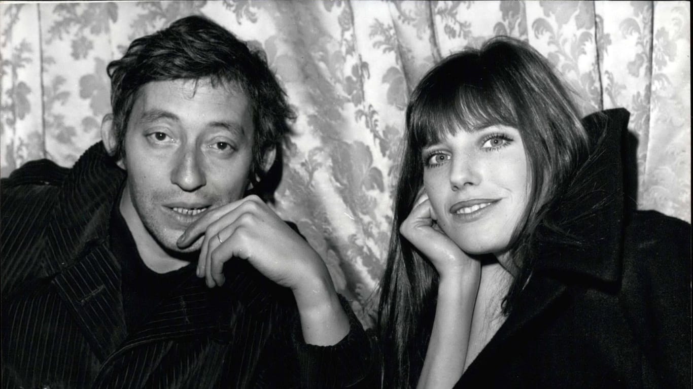 Jane Birkin mit Serge Gainsbourg im Jahr 1971.