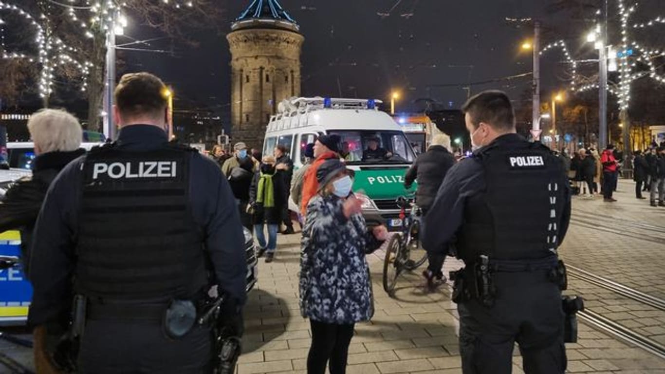 Corona-Proteste in Mannheim
