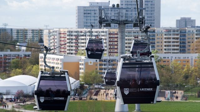 Die Seilbahn in Berlin-Marzahn soll nun in den ÖPNV integriert werden.