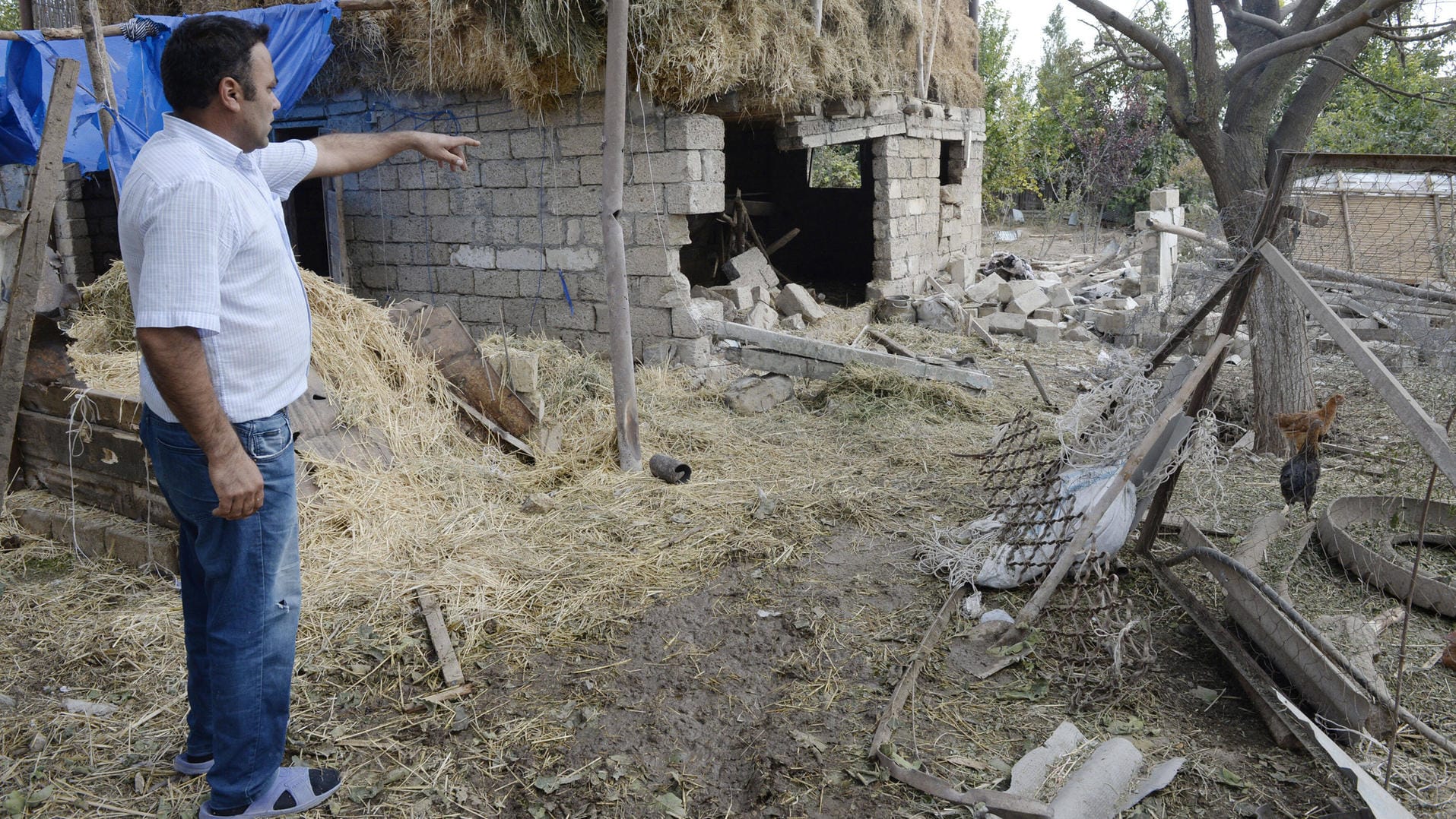 Dorfbewohner in der Region Berg-Karabach: In dem Konflikt zwischen Armenien und Aserbaidschan stand die Türkei auf der Seite Aserbaidschans.